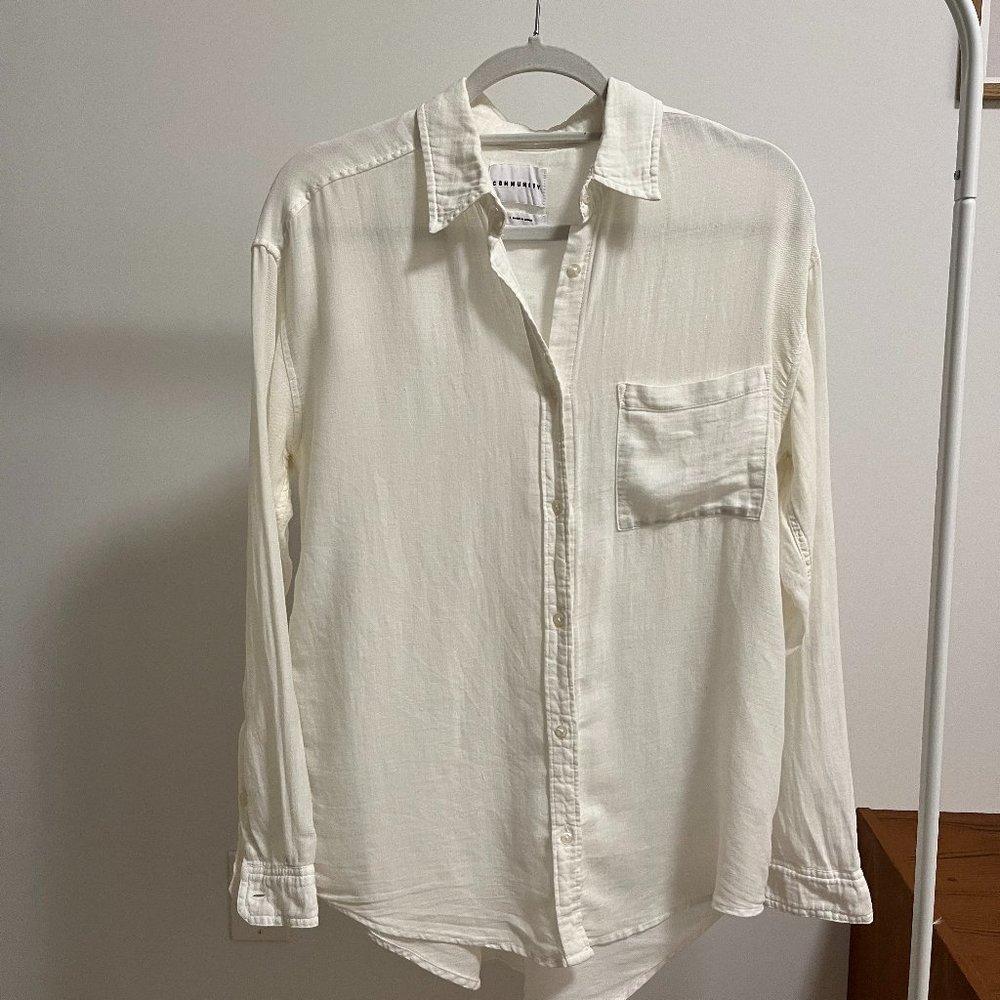 Community Linen Button Up Long Sleeve Shirt